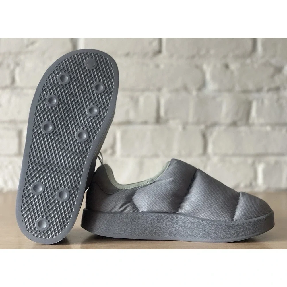 Men's Size 6 adidas Puffylette Shoes in Charcoal‎ Solid Grey/Linen Green GW9842